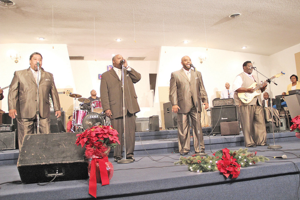 Eddie Bryant (right) with his Amazing Wonders perform at the Christmas Extravaganza.